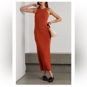 NWT Toteme Espera Ribbed-knit Maxi Dress